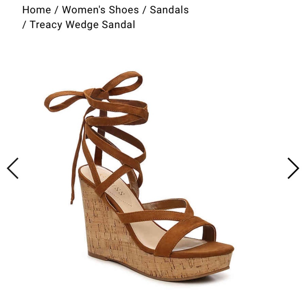 GUESS Tie-up Wedges - GREY